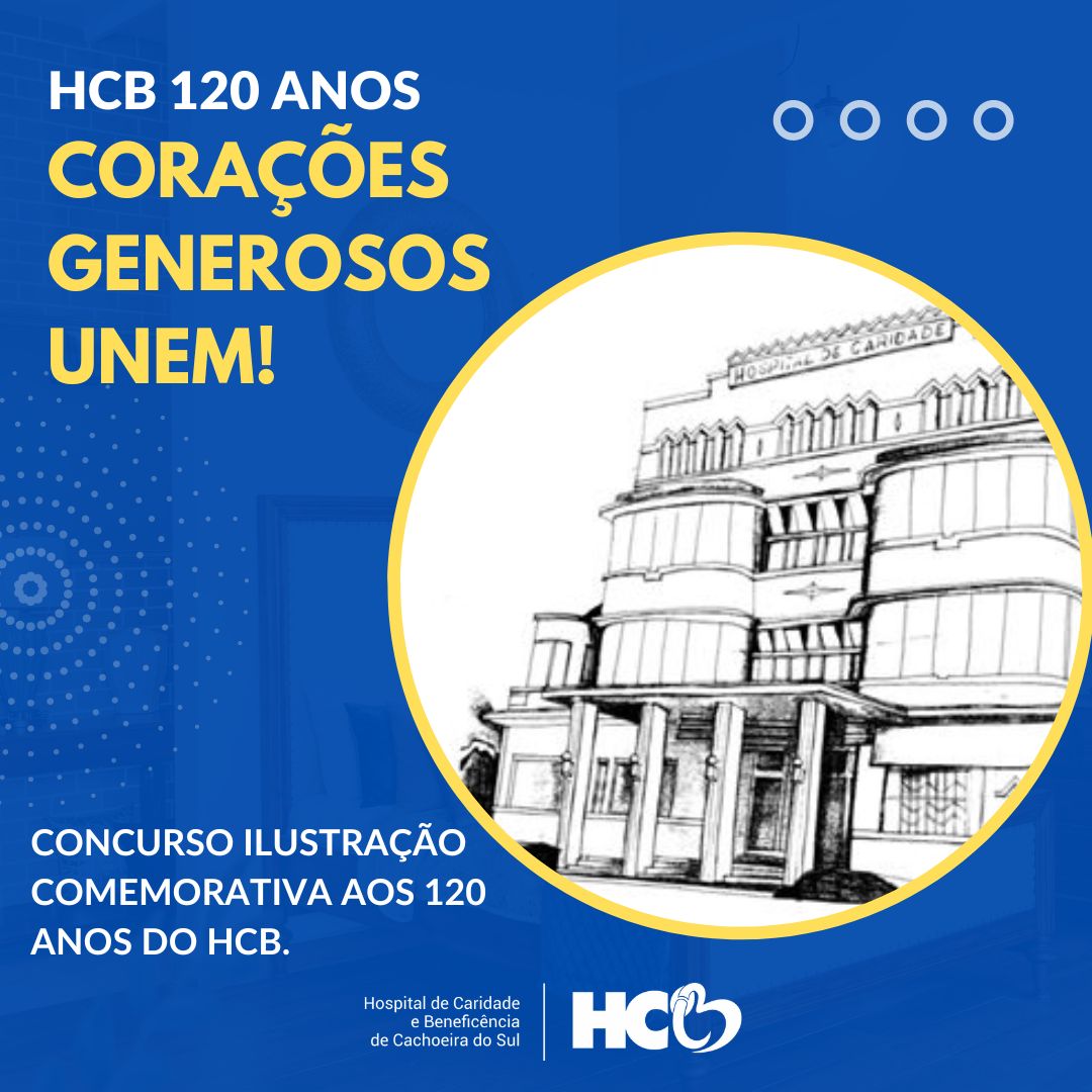 HCB comemora 120 anos e lança concurso para escolha da ilustração comemorativa ao aniversário.