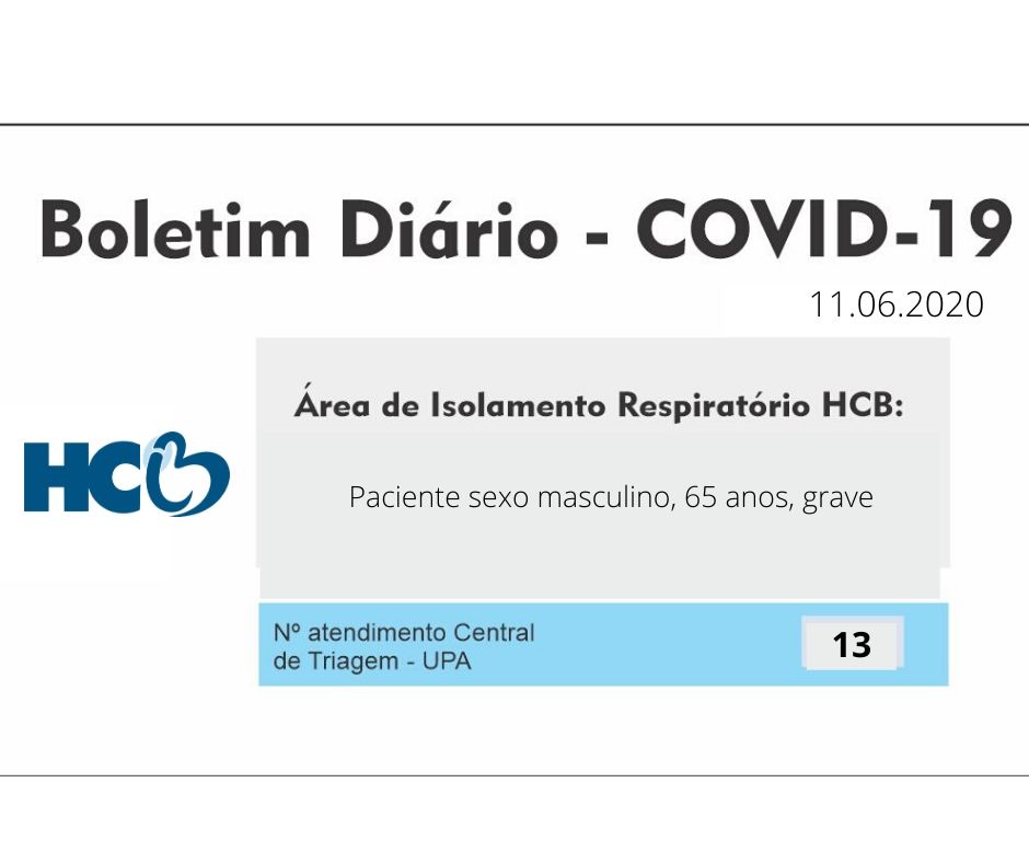 Boletim Diário - Área de Isolamento Respiratório COVID-19