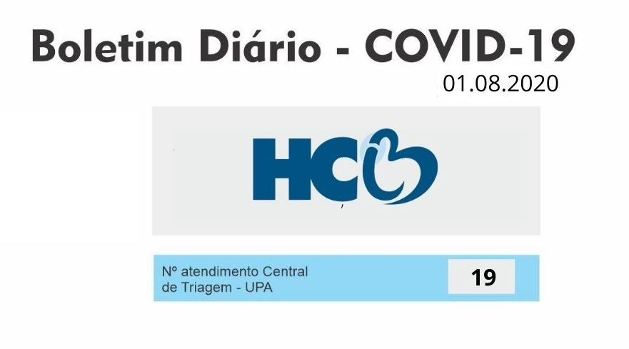 Boletim Diário - Área de Isolamento Respiratório COVID-19