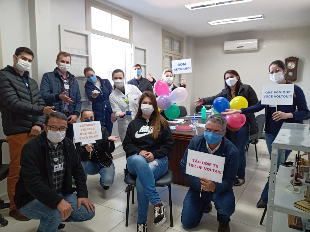 Mais uma colaboradora do HCB recuperada da COVID-19