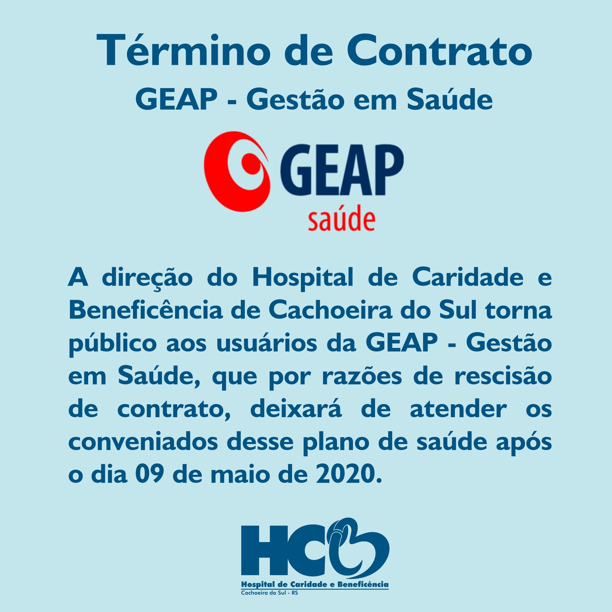 Término de Contrato - GEAP - Gestão em Saúde