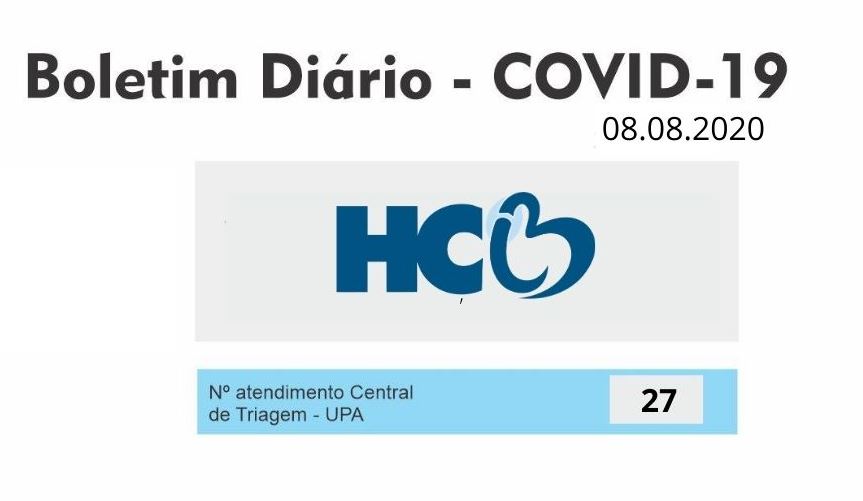 Boletim Diário - Área de Isolamento Respiratório COVID-19