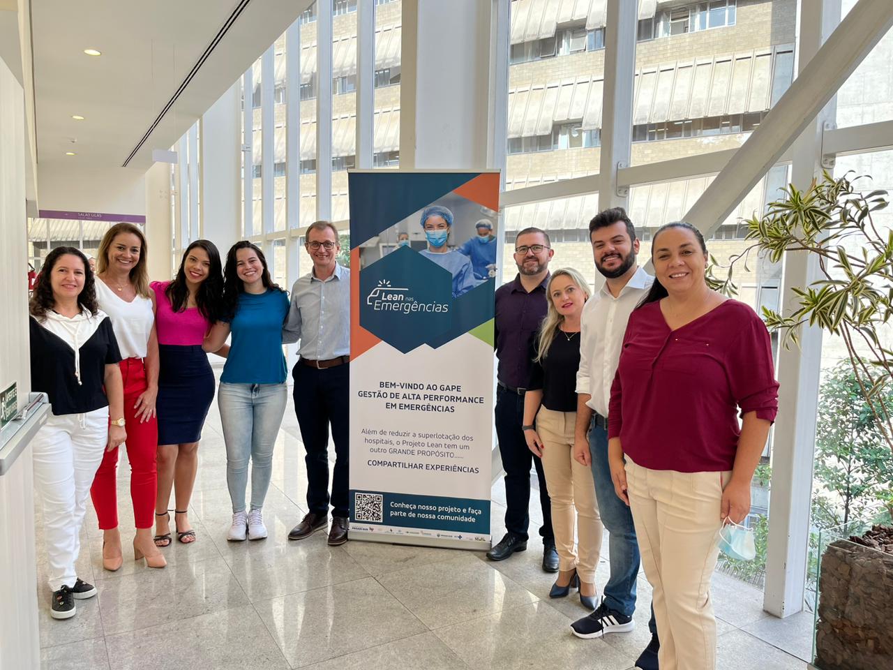 Equipe do HCB está em São Paulo participando do curso Lean nas Emergências.