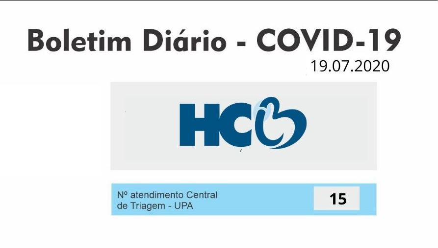 Boletim Diário - Área de Isolamento Respiratório COVID-19