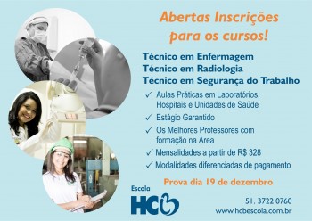 Escola HCB está com inscrições abertas