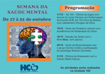 Semana da Saúde Mental HCB